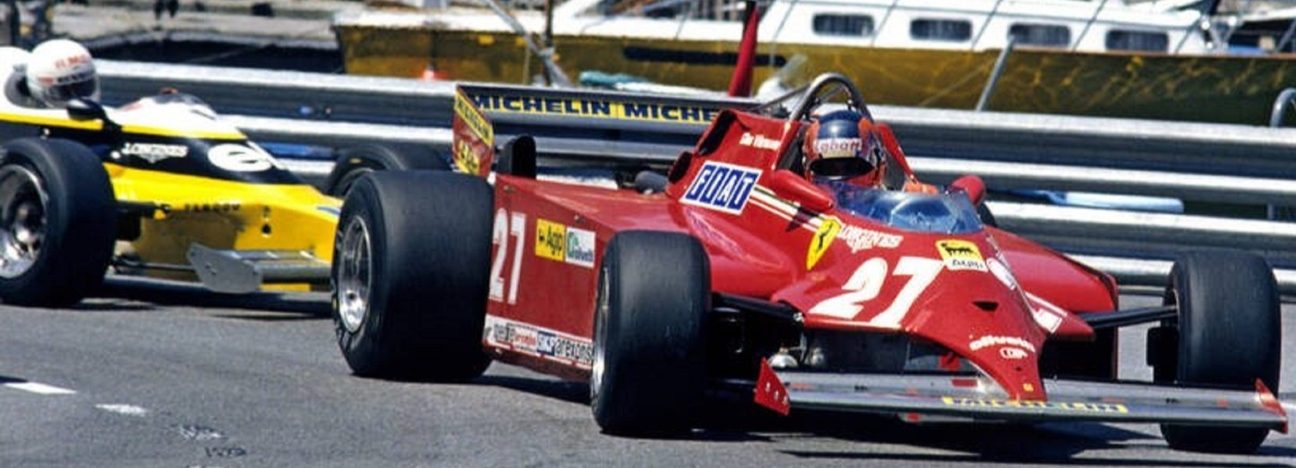 Photo Gilles Villeneuve – Monaco 1981 – Ferrari n°27 Formule 1 – Vintage – 15×20
