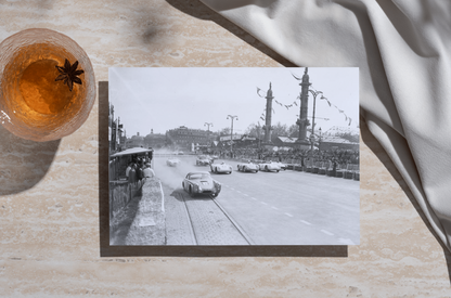 Photo Grand Prix Automobile de Bordeaux 1955 – Course Urbaine – Vintage – 15×20