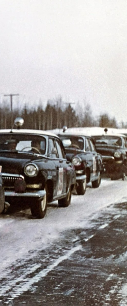 Photo Suchkov, Shchavelev – GAZ-21 Volga – Rallye Monte-Carlo Hiver 1964 – 15x20