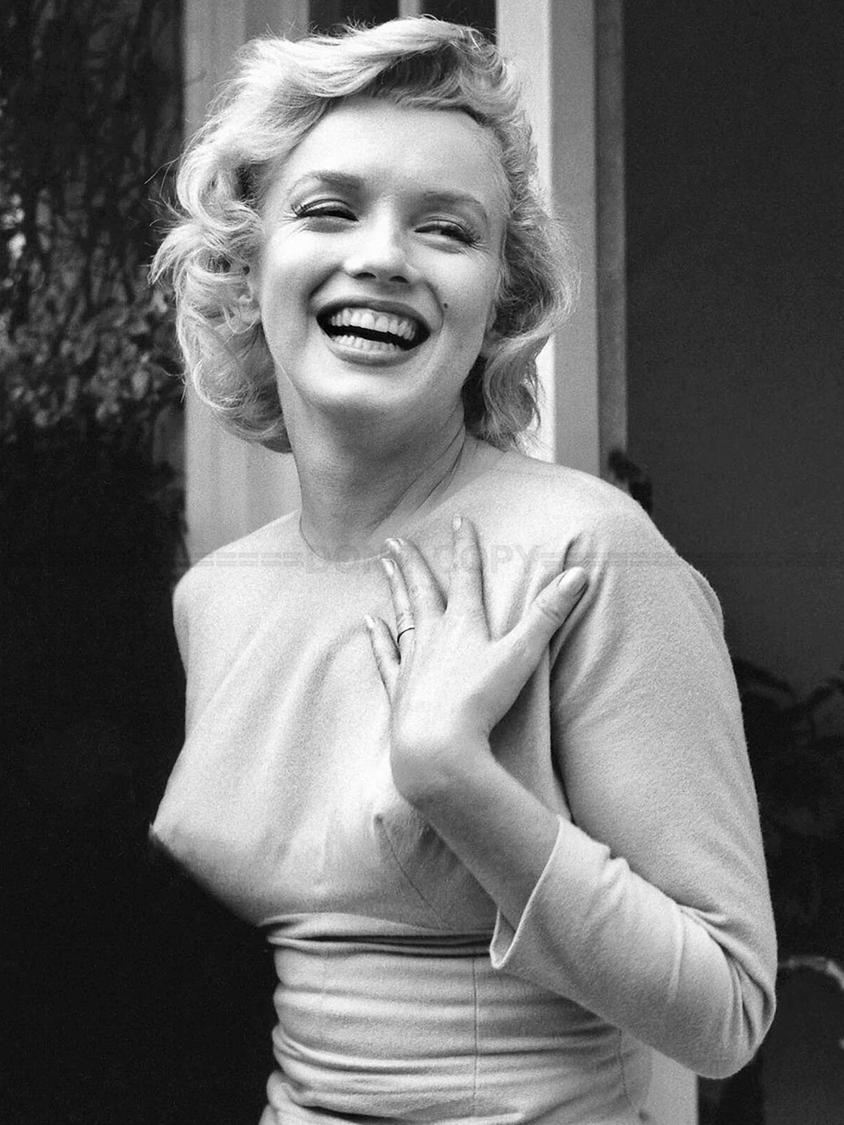 Photo Marilyn Monroe "Happy Marilyn" Englefield Green, Angleterre (1956) - 15x20