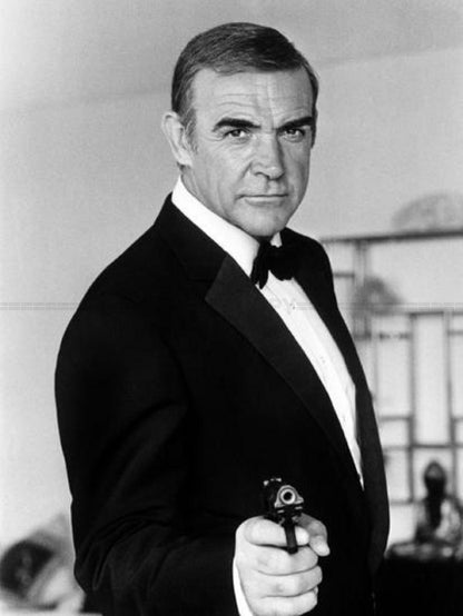 Photo Sean Connery - James Bond - Noir et blanc - 15×20