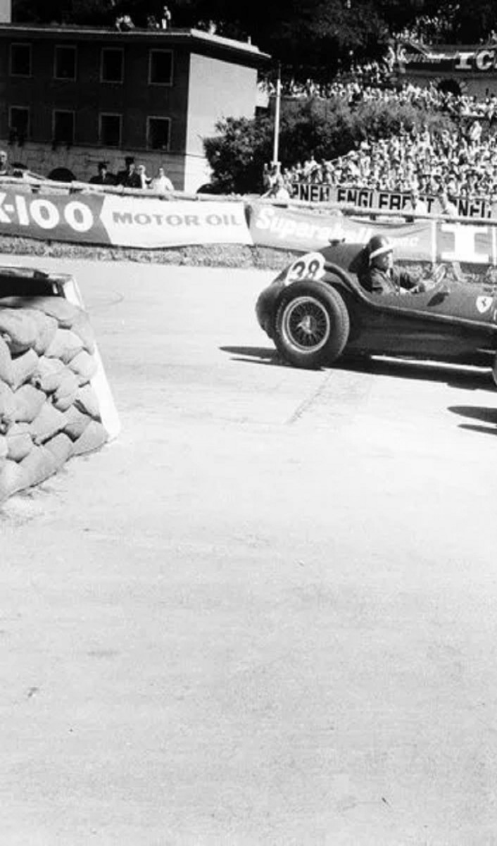 Photo L. Musso & M. Hawthorn – Ferrari Dino 246 – GP F1 Monaco (1958) – 15×20