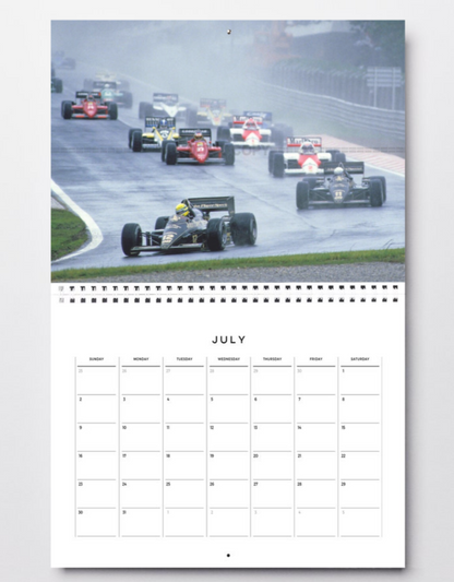Photo Ayrton Senna – Estoril 1985 – Premiere Victoire F1 – Sous la pluie – 15×20