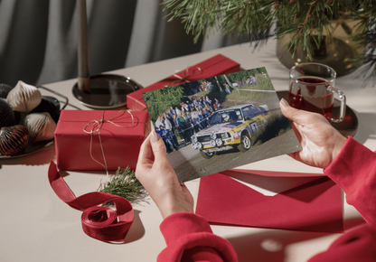 Photo Michèle Mouton – Audi Quattro – 1000 Lakes Rally WRC Groupe B 1984 – 15x20