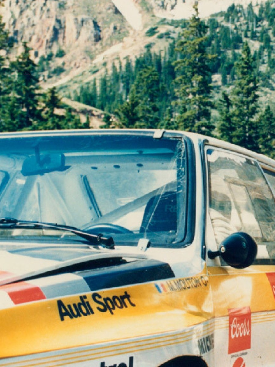 Photo Michèle Mouton – Audi Sport Quattro S1 – Pikes Peak 1985 – Rallye – 15×20
