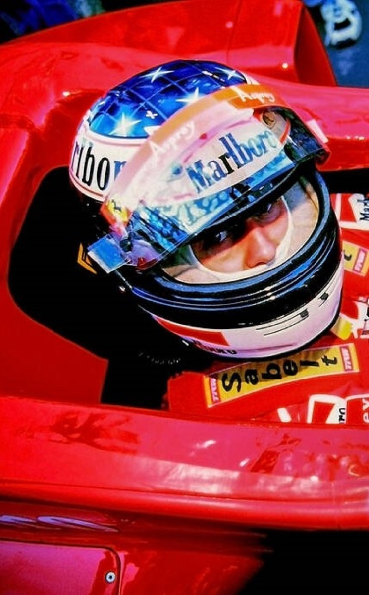 Photo Michael Schumacher – GP d'Argentine F1 1998 – Le Salut du Champion – 15×20