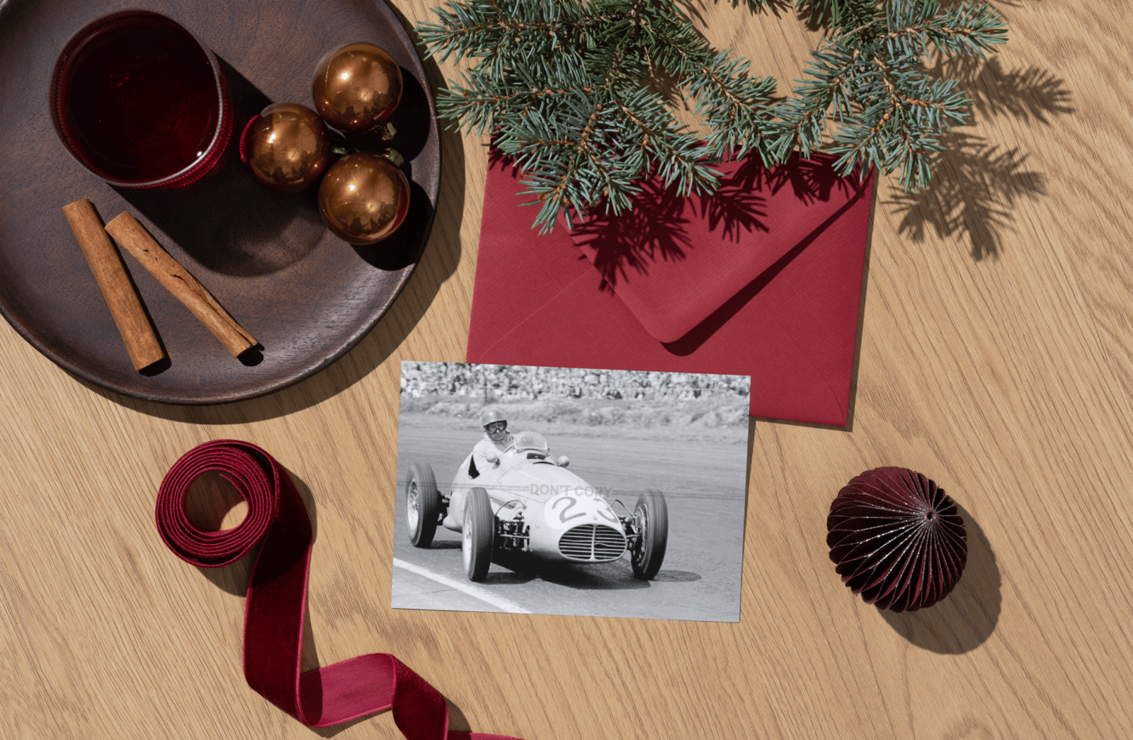 Photo Juan Manuel Fangio – Icône GP Formule 1 – Saison 1953 – Monoplace – 15×20
