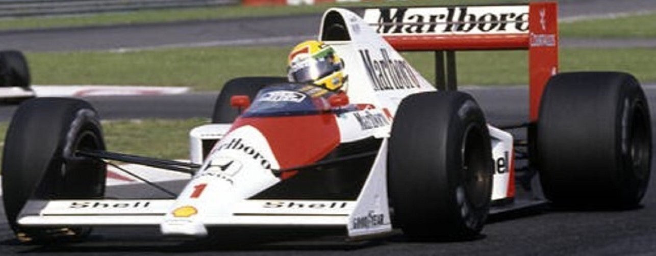 Photo Ayrton Senna & Alain Prost – GP de Saint-Marin (Imola) – Duel 1988 – 15×20
