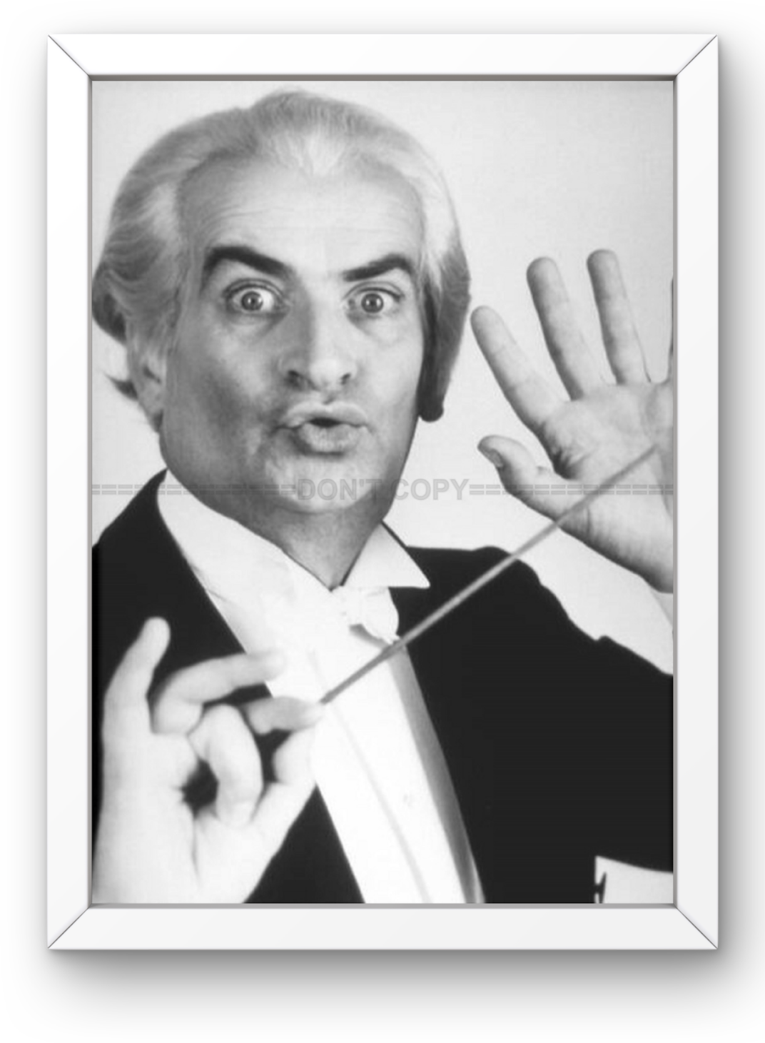 Photo Encadrée Louis de Funès - La Grande Vadrouille (1966) - Cadre Bois - 15×20