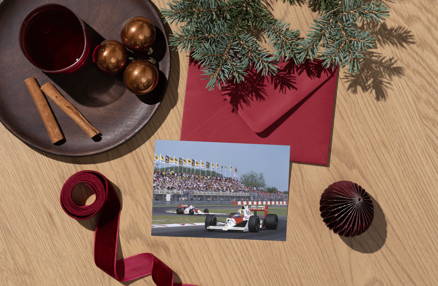 Photo Ayrton Senna & Alain Prost – GP de Saint-Marin (Imola) – Duel 1988 – 15×20
