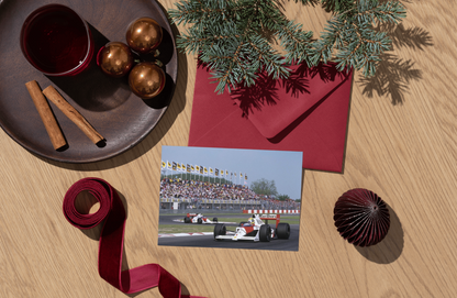 Photo Ayrton Senna & Alain Prost – GP de Saint-Marin (Imola) – Duel 1988 – 15×20