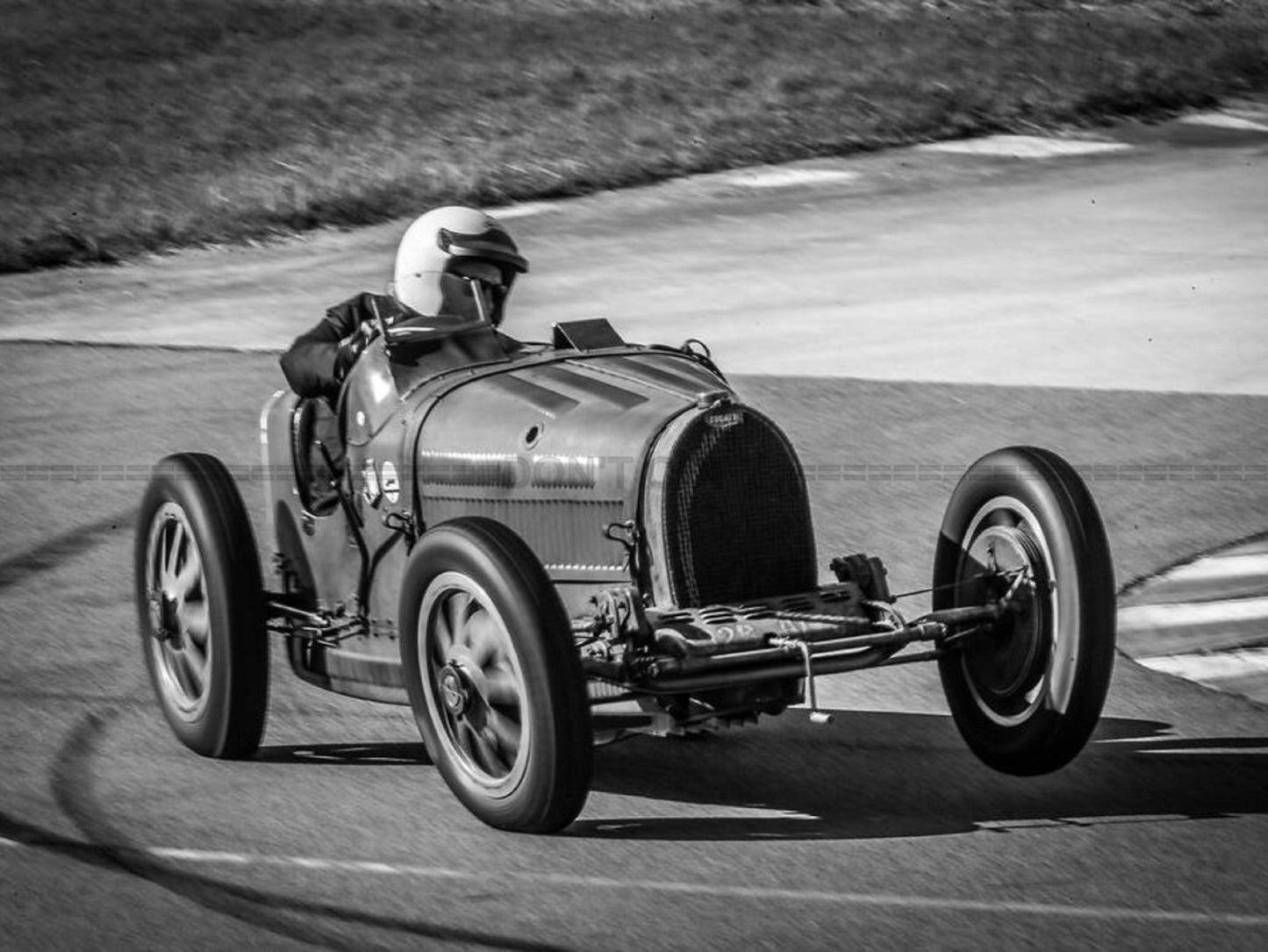 Photo Bugatti Type 35 - Noir et blanc - 15x20