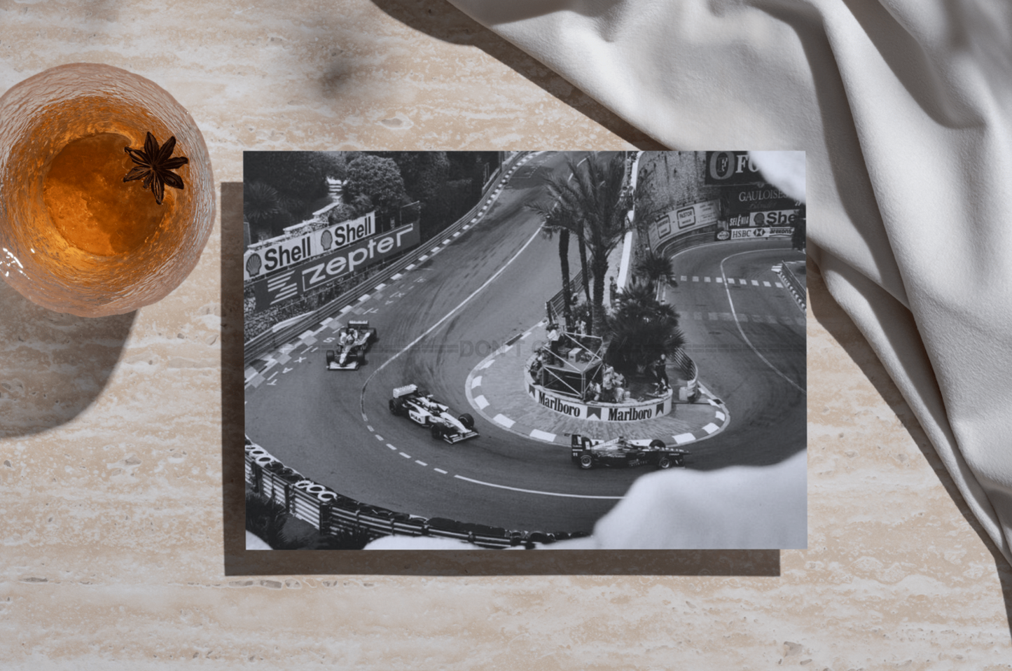 Photo Formule 1 – Grand Prix de Monaco 1997 – Virage Épingle du Fairmont – 15x20