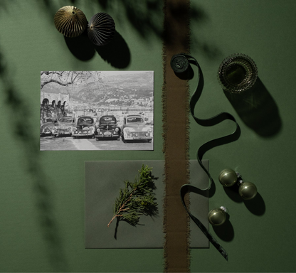 Photo Peugeot 203 – Rallye Monte-Carlo (1952) – Automobile Historique – 15×20