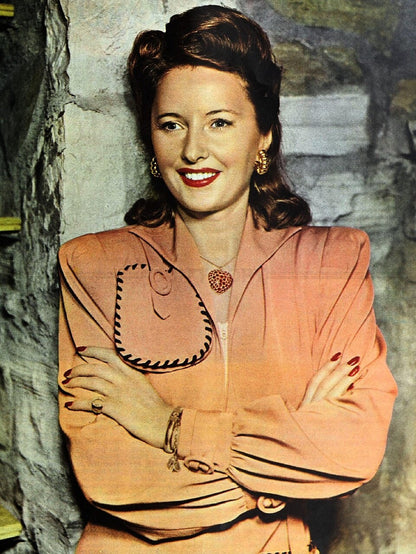 Photo Barbara Stanwyck - Couleur - 15x20