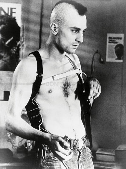Photo Robert De Niro - Taxi Driver (1976) - Noir et blanc - 15x20