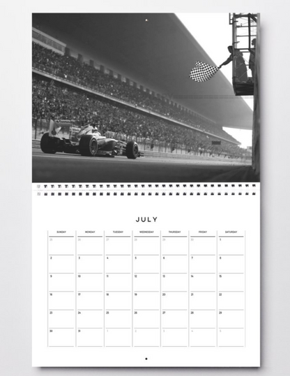 Photo Fernando Alonso – Ferrari F1 – Ligne d'Arrivée et Drapeau à Damier – 15×20