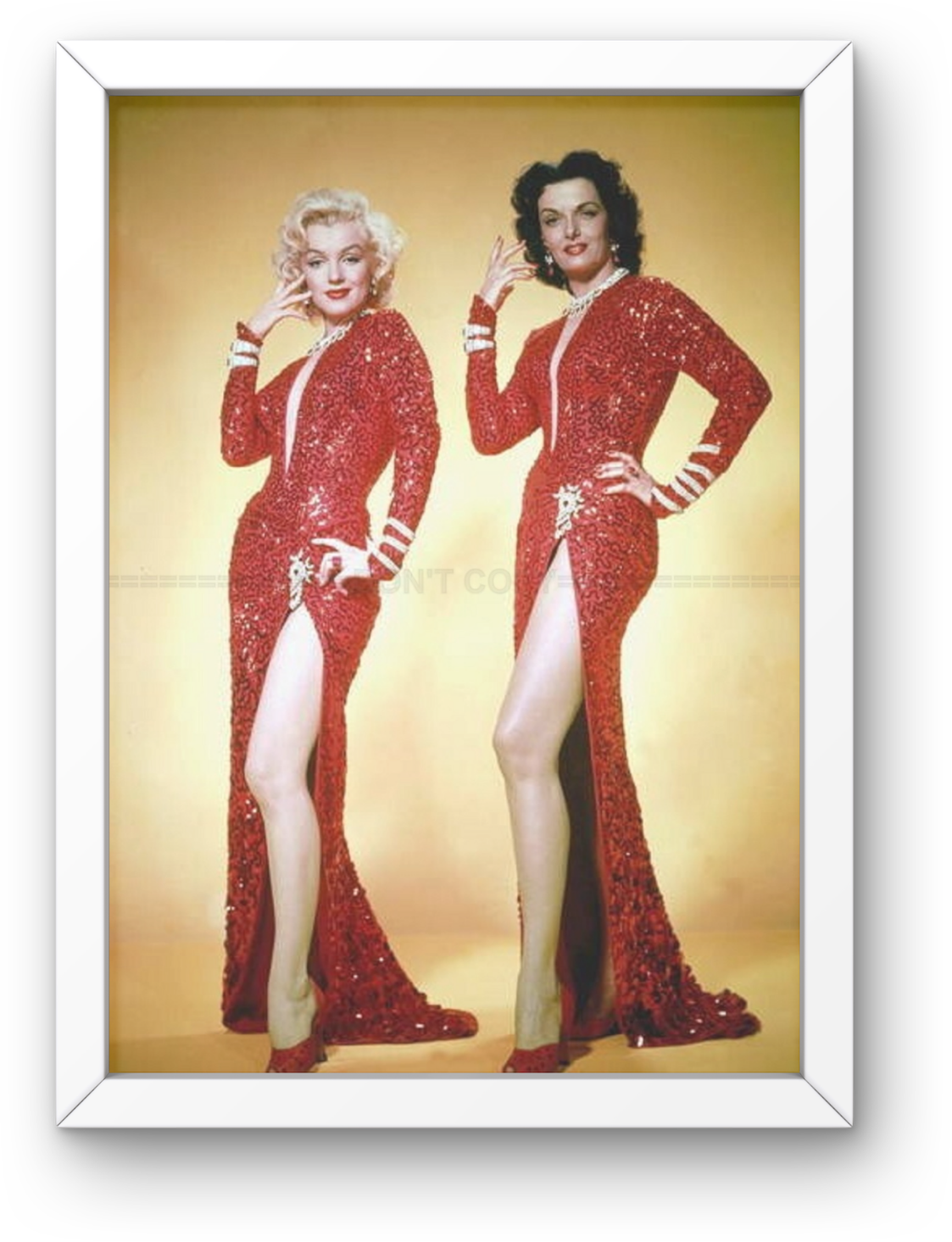 Photo Encadrée Marilyn Monroe & Jane Russell - Gentlemen Prefer Blondes - 15x20