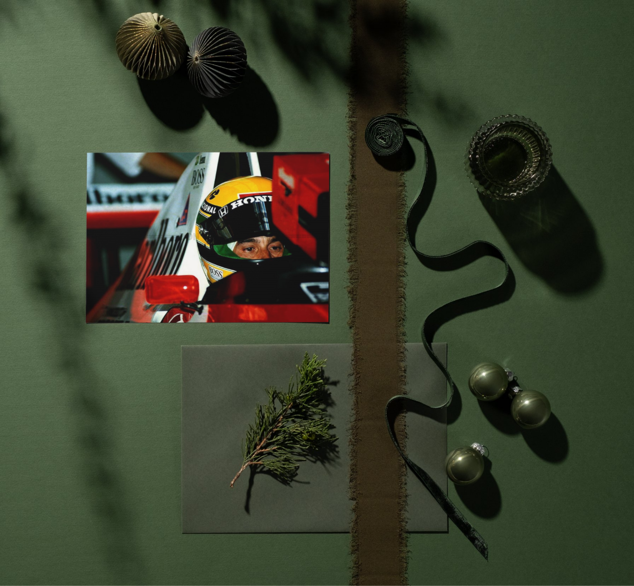 Photo Ayrton Senna lors des qualifications de Formule 1 - McLaren Honda – 15×20