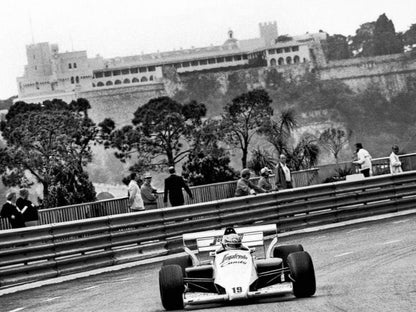 Photo Ayrton Senna – GP de Monaco (1984) – Formule 1 – Virage Massenet – 15×20