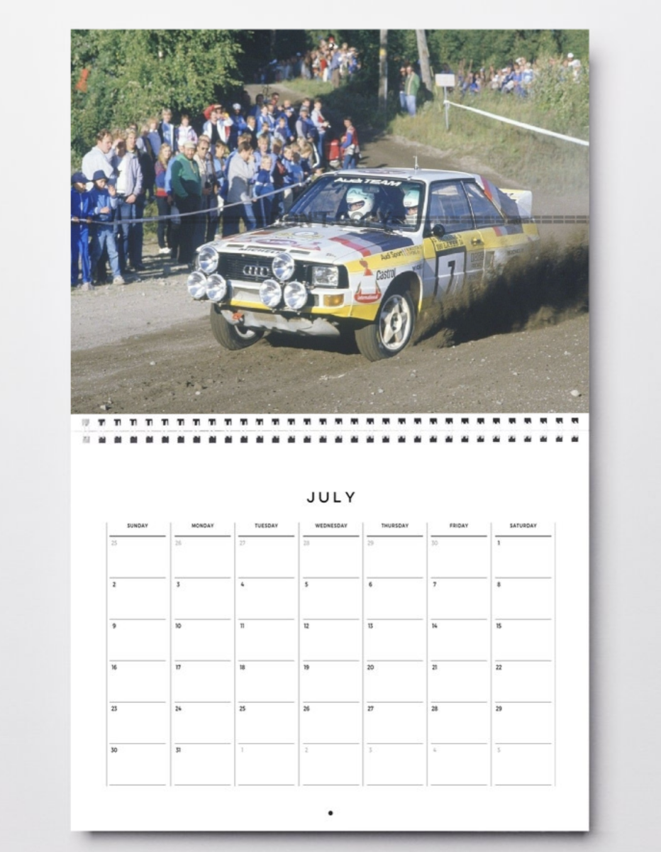 Photo Michèle Mouton – Audi Quattro – 1000 Lakes Rally WRC Groupe B 1984 – 15x20