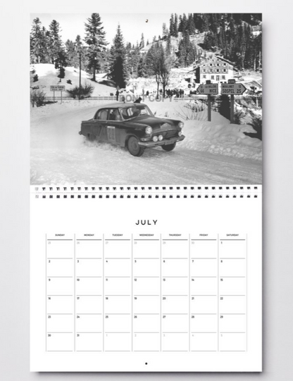 Photo GAZ-21 Volga (ГАЗ-21 Волга) URSS – Rallye Monte-Carlo 1964 – Neige – 15×20
