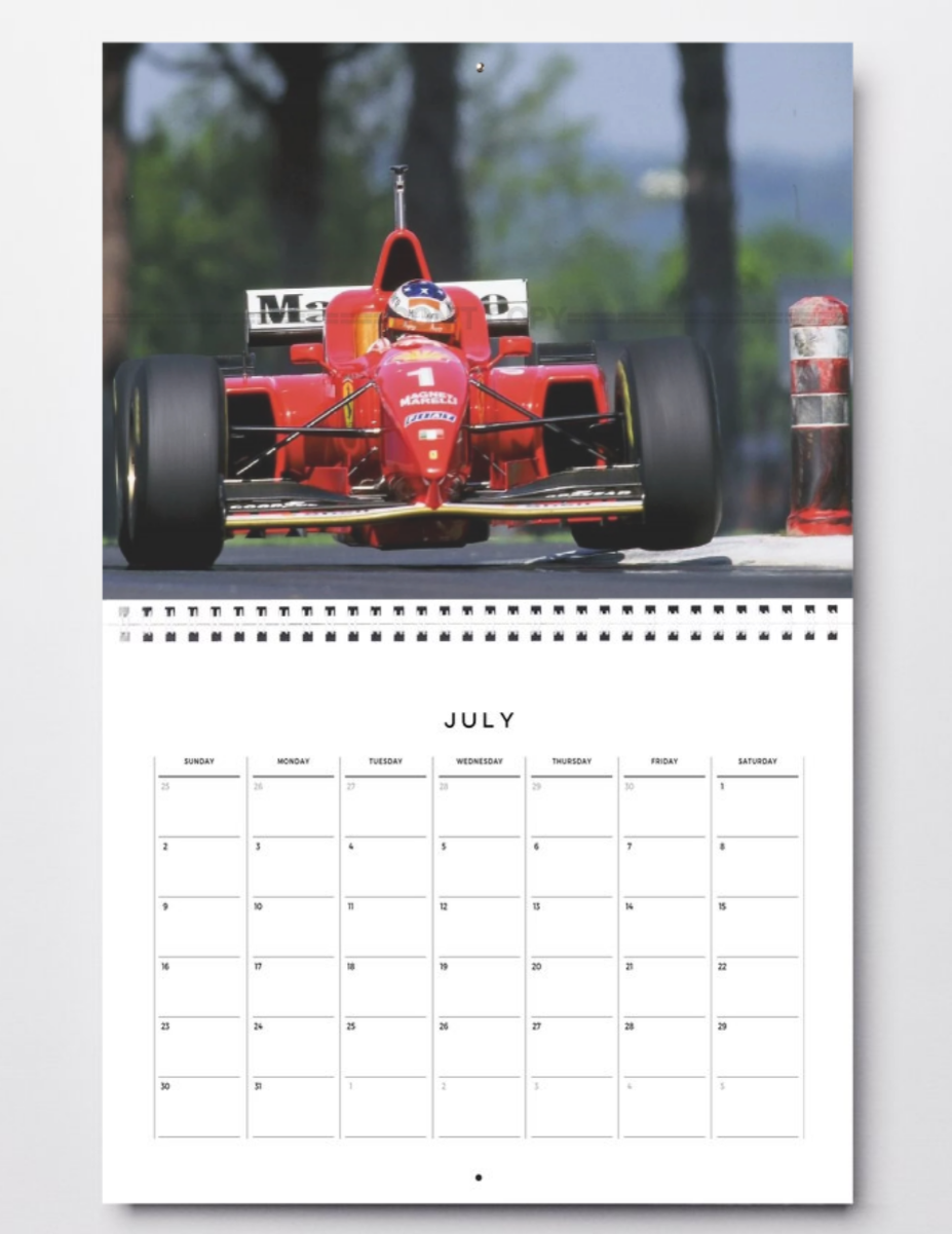 Photo Michael Schumacher – Ferrari F1 en pleine charge – Action racing – 15×20