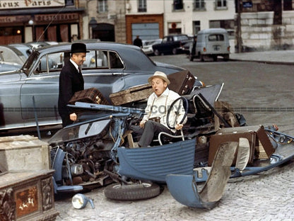 Photo Louis de Funès & Bourvil – Le Corniaud (1965) – Scène Culte Cinéma – 15×20
