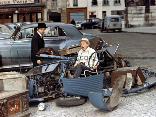 Photo Louis de Funès & Bourvil – Le Corniaud (1965) – Scène Culte Cinéma – 15×20