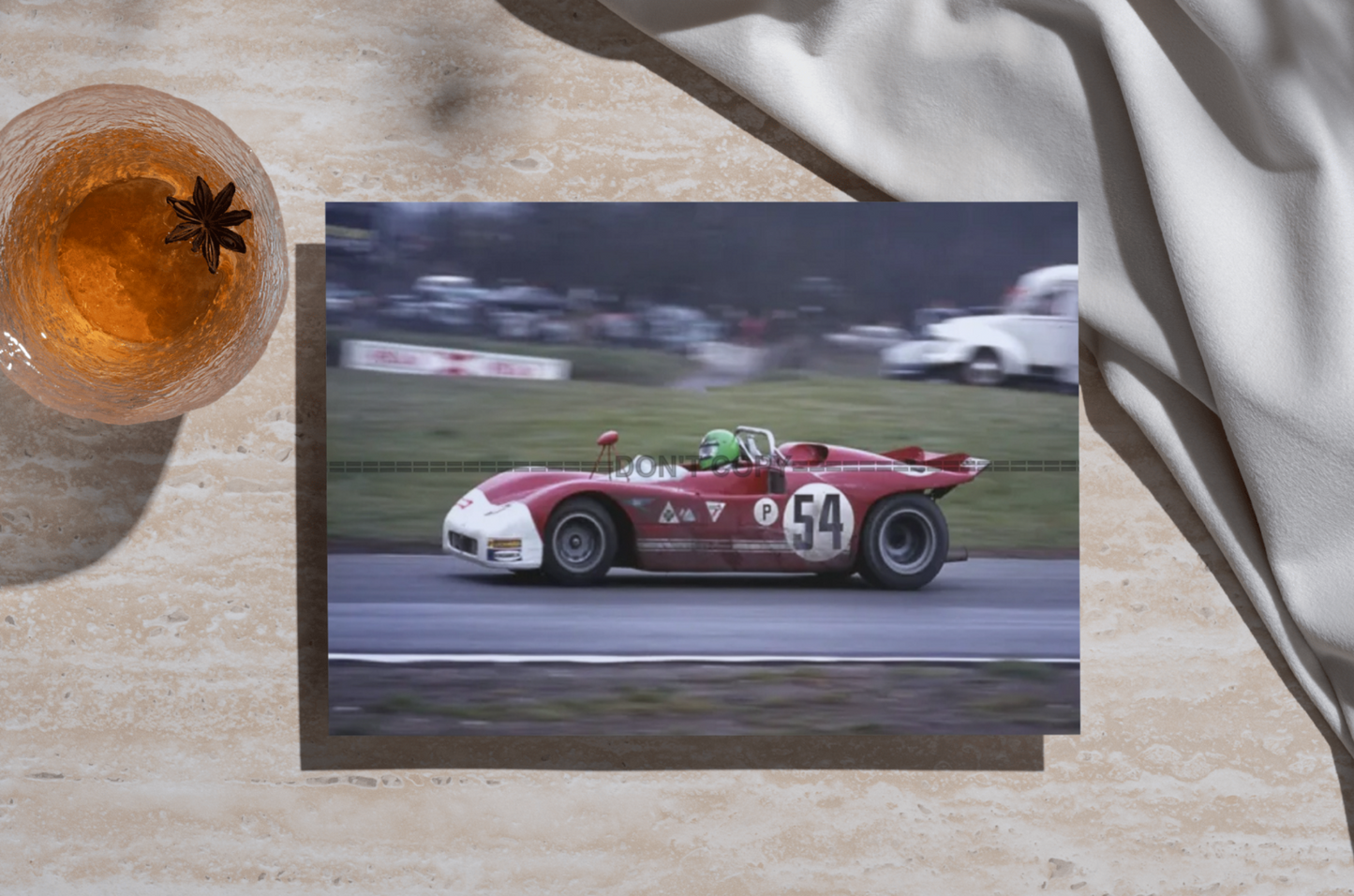 Photo H. Pescarolo – Alfa Romeo T33/3 – BOAC 1000 km Brands Hatch (1971) – 15×20