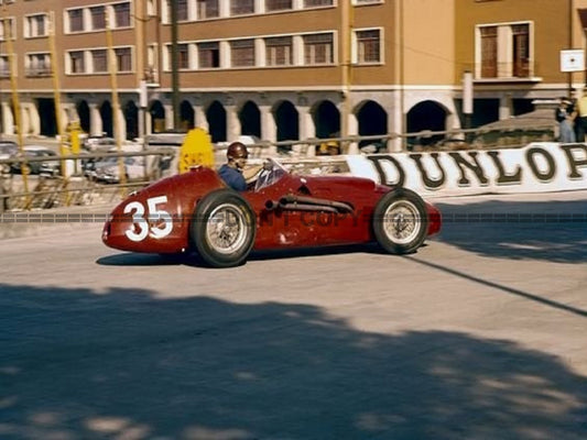 Photo Juan Manuel Fangio – Maserati 250F Proto – GP F1 de Monaco (1957) – 15x20