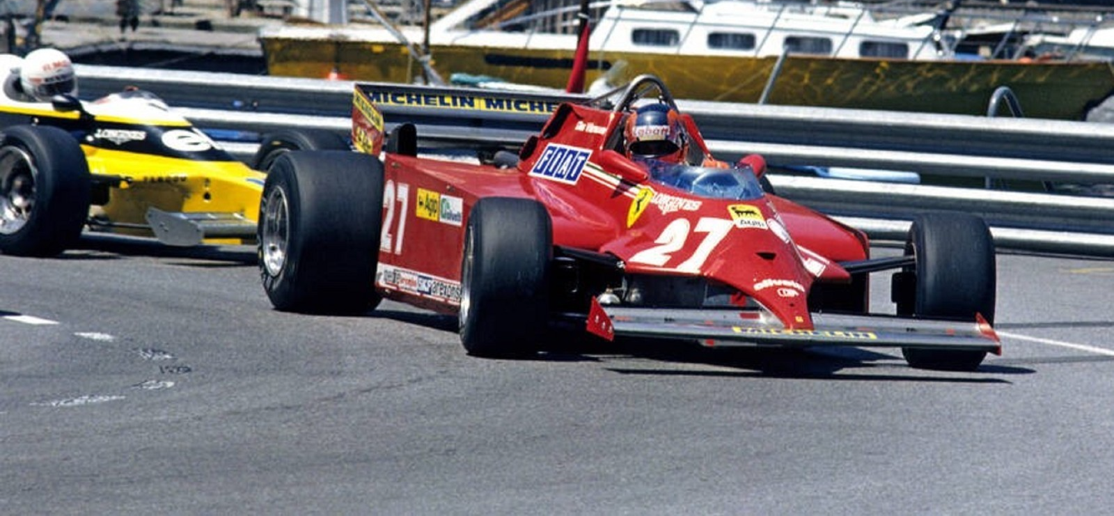 Photo Gilles Villeneuve – Monaco 1981 – Ferrari n°27 Formule 1 – Vintage – 15×20