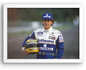 Photo Encadrée Ayrton Senna – Portrait F1 (1994) – Casque Nacional – 15×20