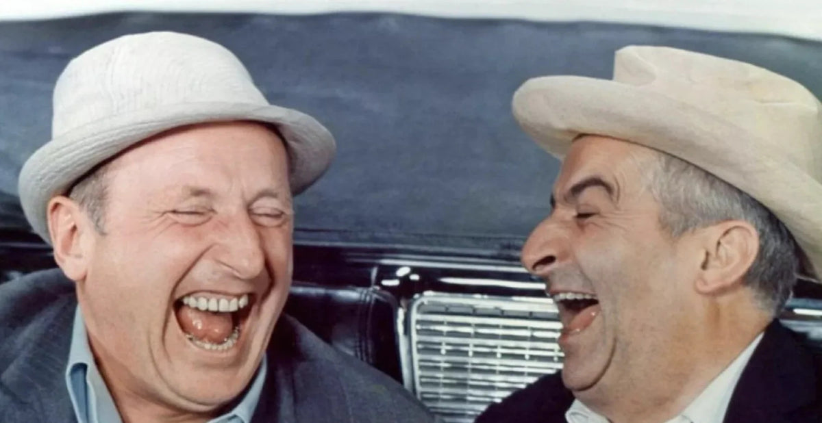 Photo Louis de Funès & Bourvil – Le Corniaud (1965) – Scène Culte Cinéma – 15×20