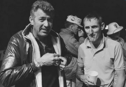 Photo Carroll Shelby et Ken Miles – Portrait Légendes Motorsport – 1960s – 15×20