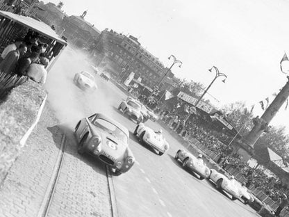 Photo Grand Prix Automobile de Bordeaux 1955 – Course Urbaine – Vintage – 15×20