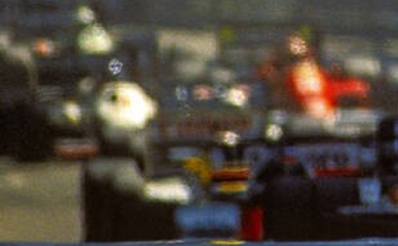 Photo Alain Prost devant Ayrton Senna – GP de Monaco F1 – Duel mythique – 15×20