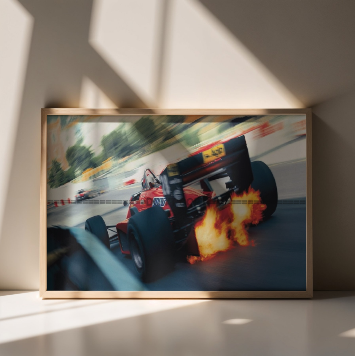 Photo S. Johansson – Ferrari 156-85 – Grand Prix F1 Monaco 1985 – Course – 15×20
