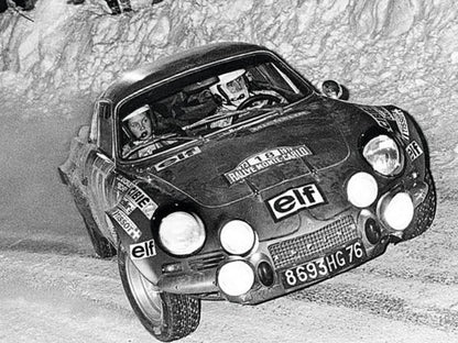 Photo Andruet & Biche – Alpine A110 – Rallye Monte-Carlo (1973) – Course – 15x20