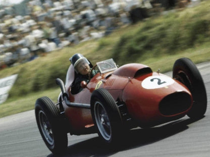 Photo Mike Hawthorn – Ferrari Dino 246 – Grand Prix F1 (1958) – Course – 15×20