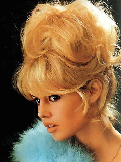 Photo Encadrée Brigitte Bardot - Couleur - (Cadre Bois Blanc) - 15x20