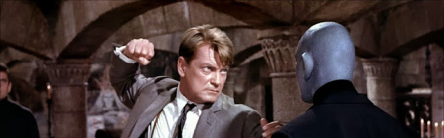 Photo Jean Marais – Fantômas (1964) – Combat Masqué – Scène Culte Cinéma – 15×20