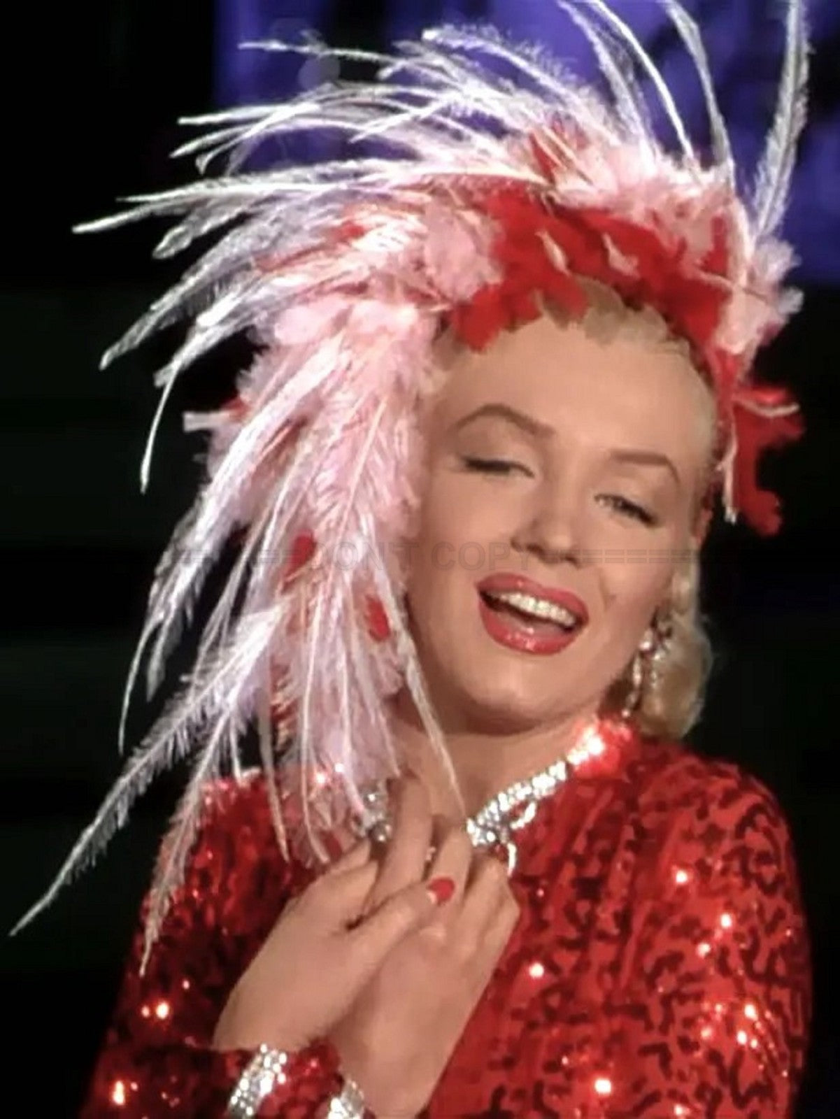 Photo Marilyn Monroe - Les hommes préfèrent les blondes (1953) - Couleur - 15x20