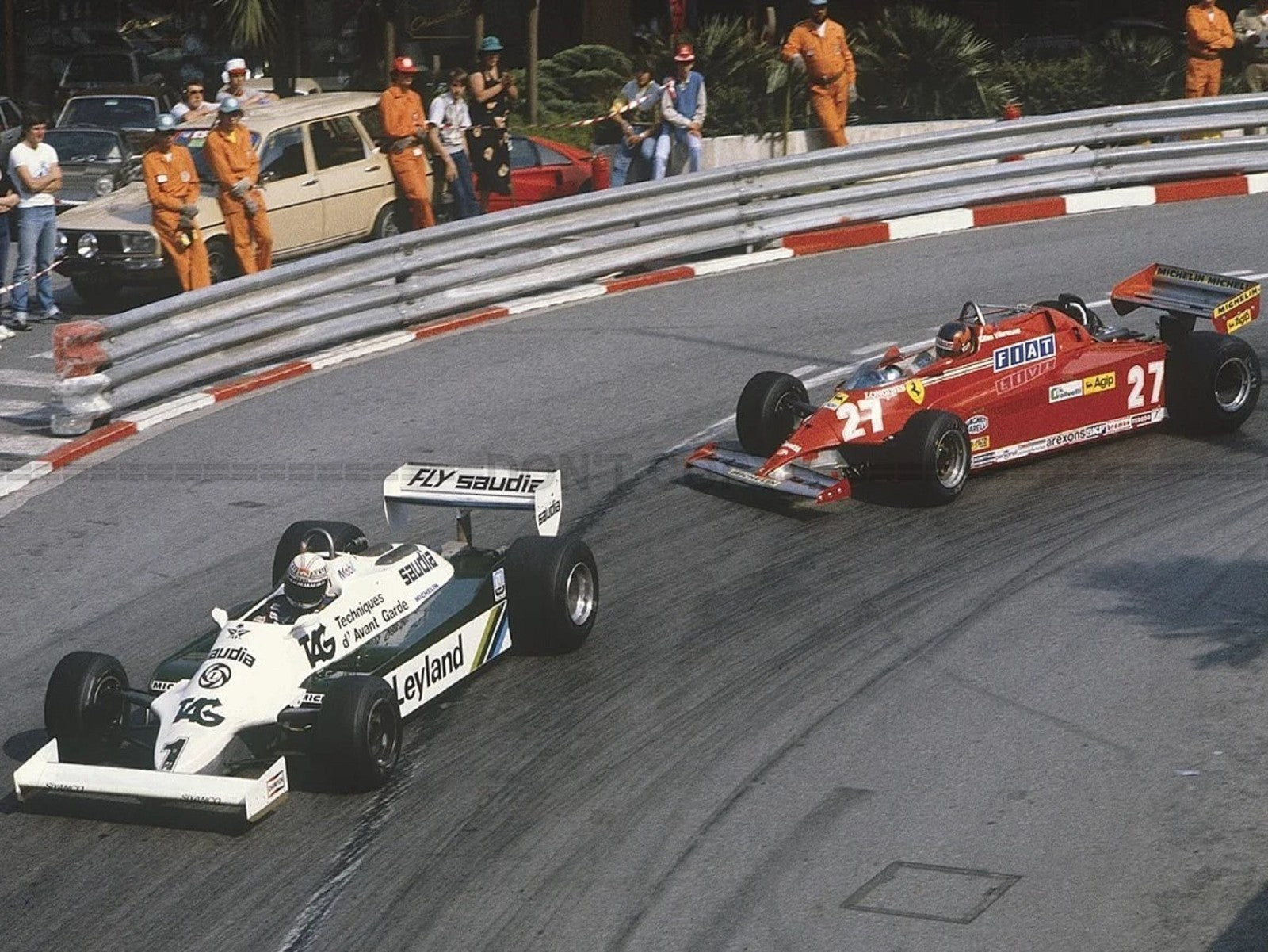Photo Gilles Villeneuve – GP de Monaco (1981) – Victoire F1 Ferrari n°27 – 15×20