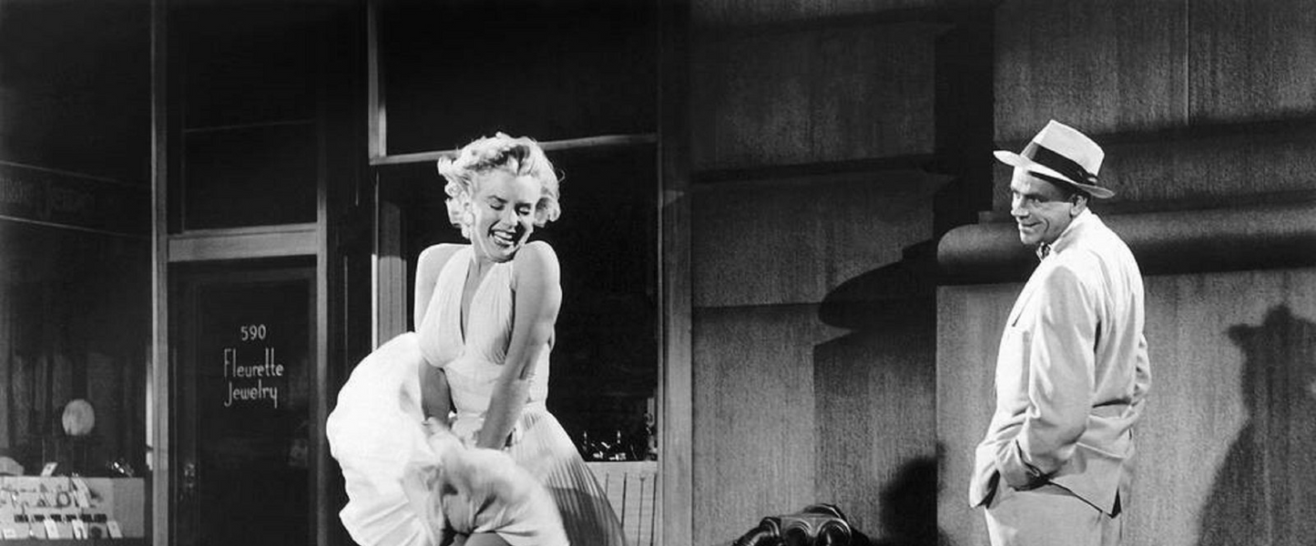 Photo Marilyn Monroe – Sept Ans de Réflexion (1955) – Scène Robe Blanche – 15x20