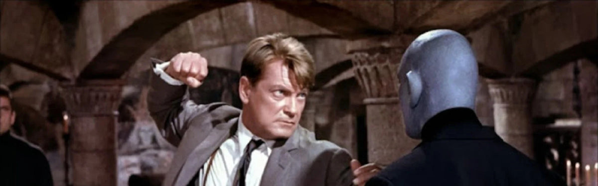 Photo Jean Marais – Fantômas (1964) – Combat Masqué – Scène Culte Cinéma – 15×20