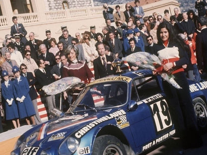 Photo Encadrée Michèle Mouton – Alpine A110 1600 S – Rallye Monte-Carlo – 15x20