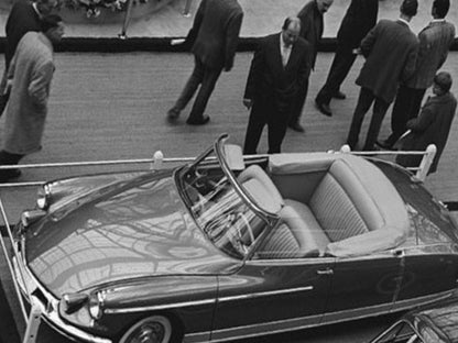 Photo Citroën DS 19 Cabriolet Chapron – Élégance Française – Expo – 1958 – 15×20