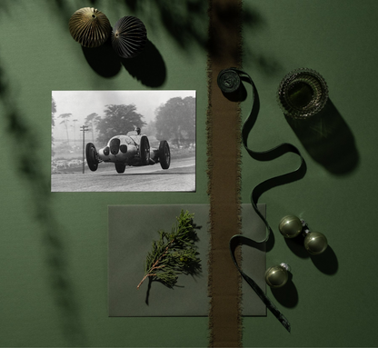 Photo Manfred von Brauchitsch – GP de Donington (1937) – Flèche d’Argent – 15×20