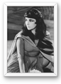 Photo Encadrée Elizabeth Taylor - Cléopâtre (1963) - (Cadre Bois Blanc) - 15×20